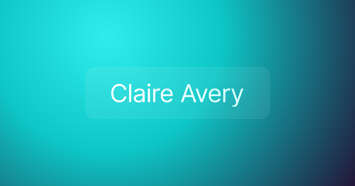 Claire Avery