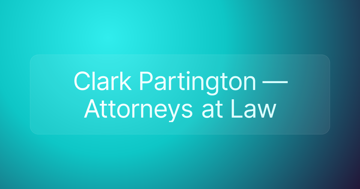 Clark Partington — Attorneys at Law