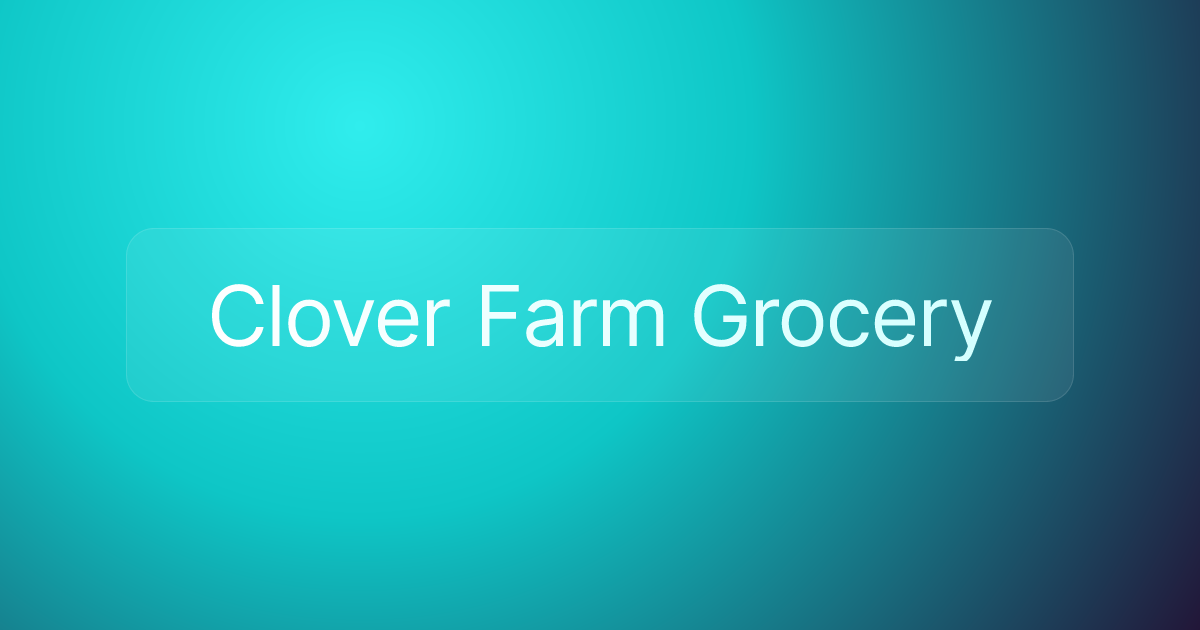 Clover Farm Grocery