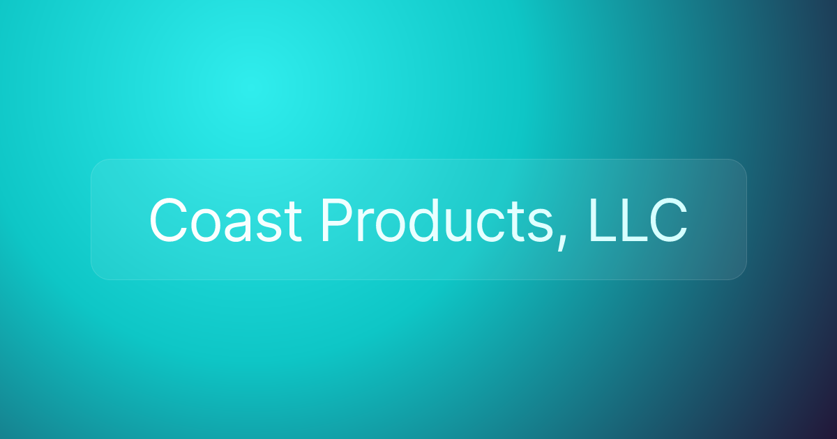 Coast Products, LLC