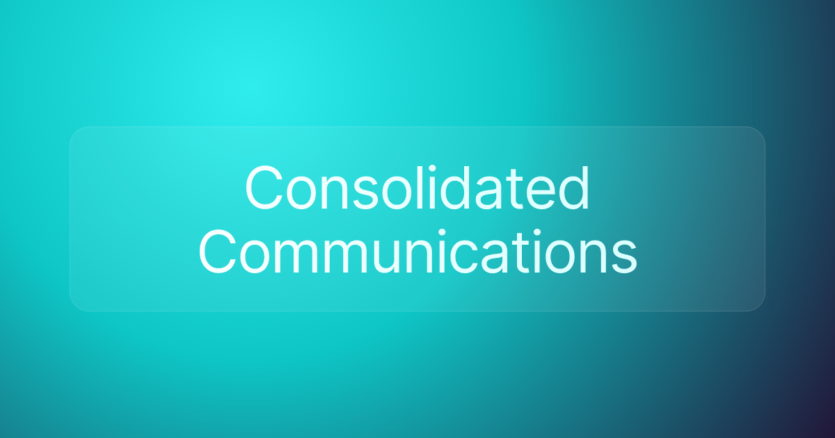 Consolidated Communications