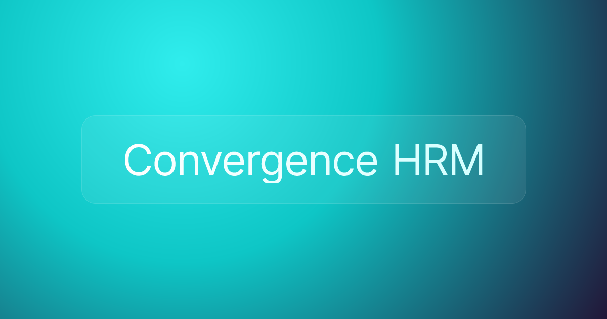 Convergence HRM