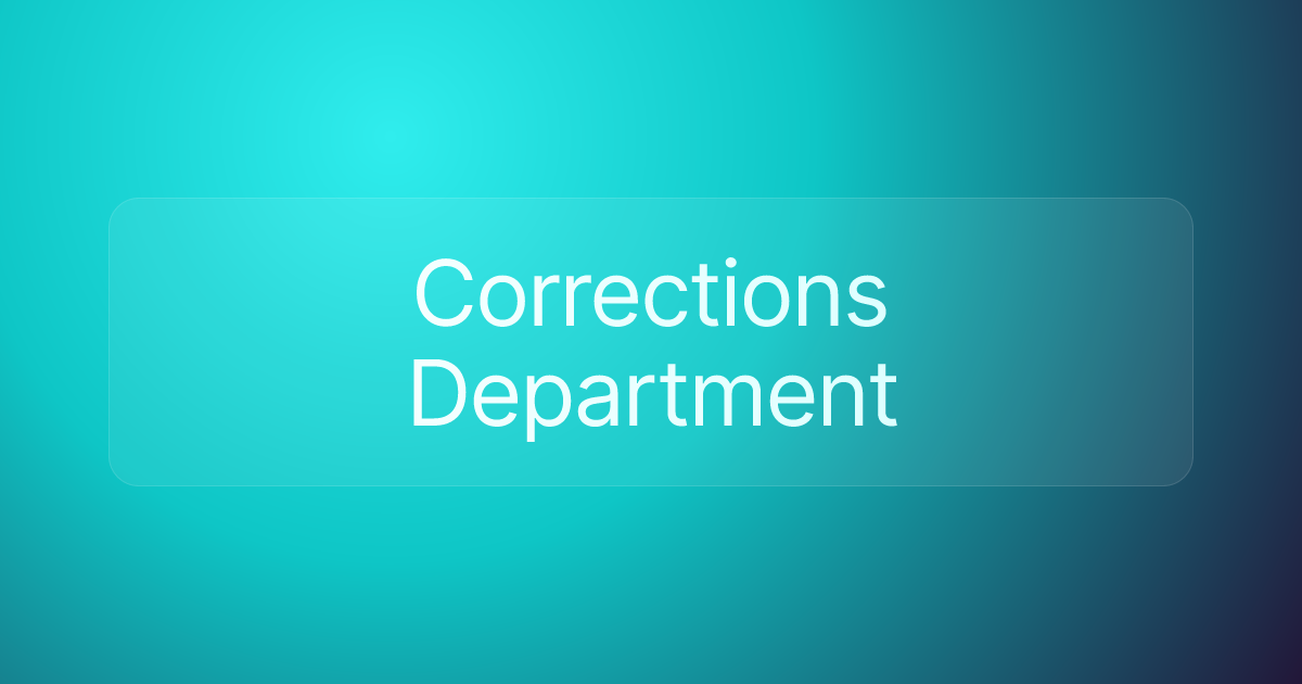 Corrections Department