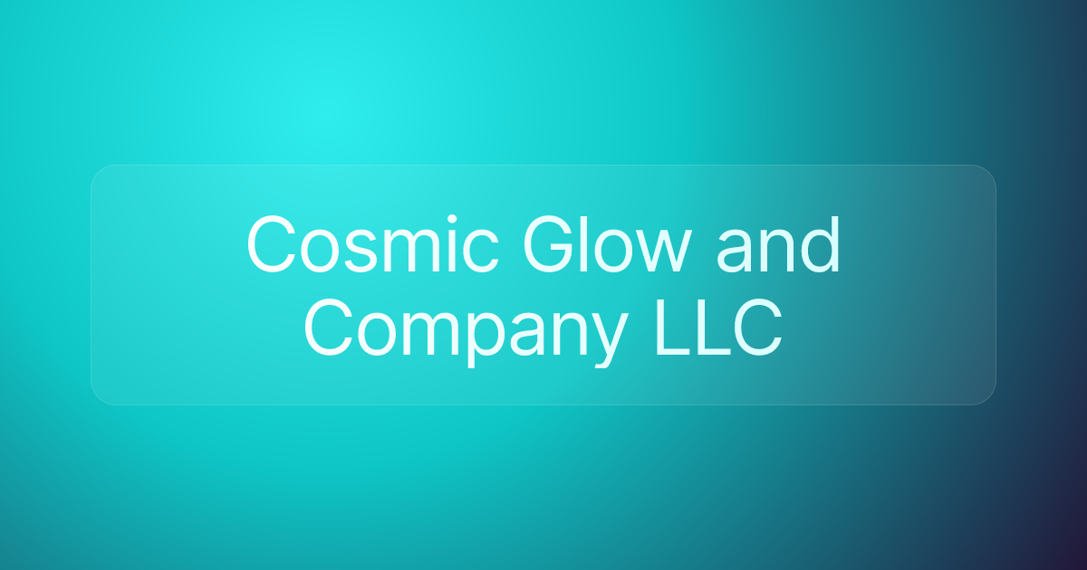 Cosmic Glow and Company LLC
