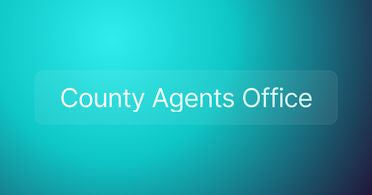 County Agents Office