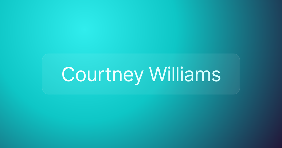 Courtney Williams
