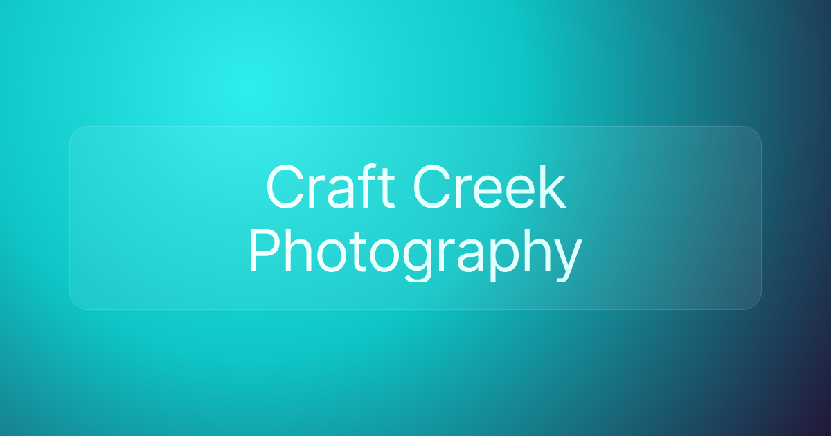 Craft Creek Photography