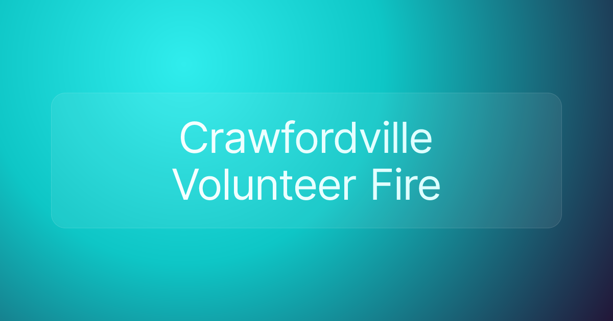 Crawfordville Volunteer Fire