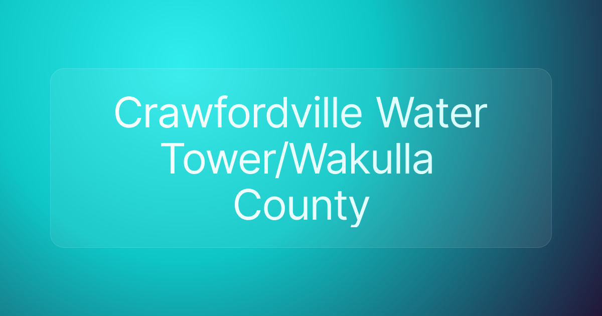 Crawfordville Water Tower/Wakulla County