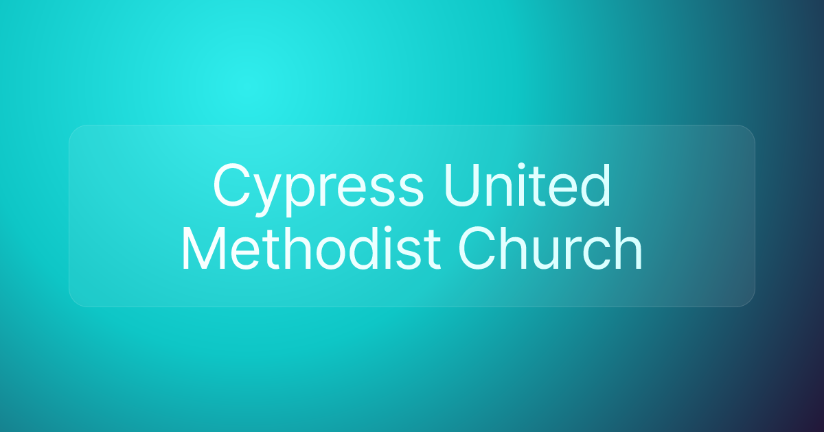 Cypress United Methodist Church