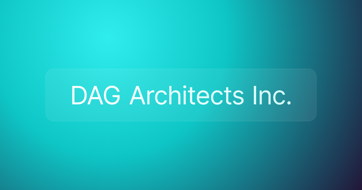 DAG Architects Inc.