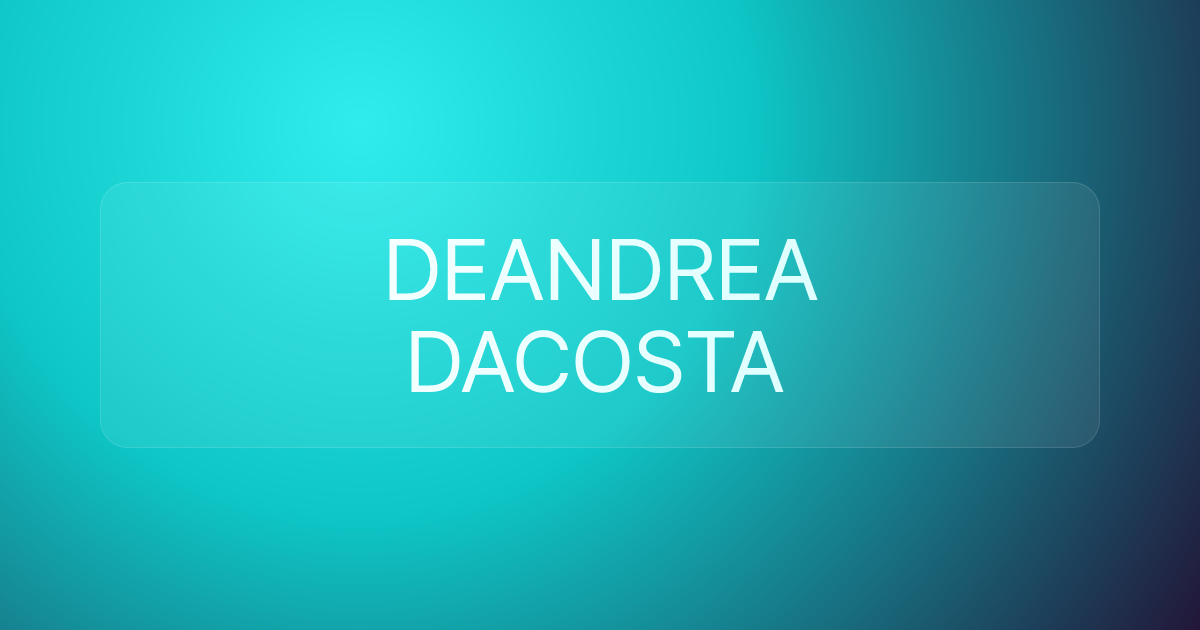 DEANDREA DACOSTA