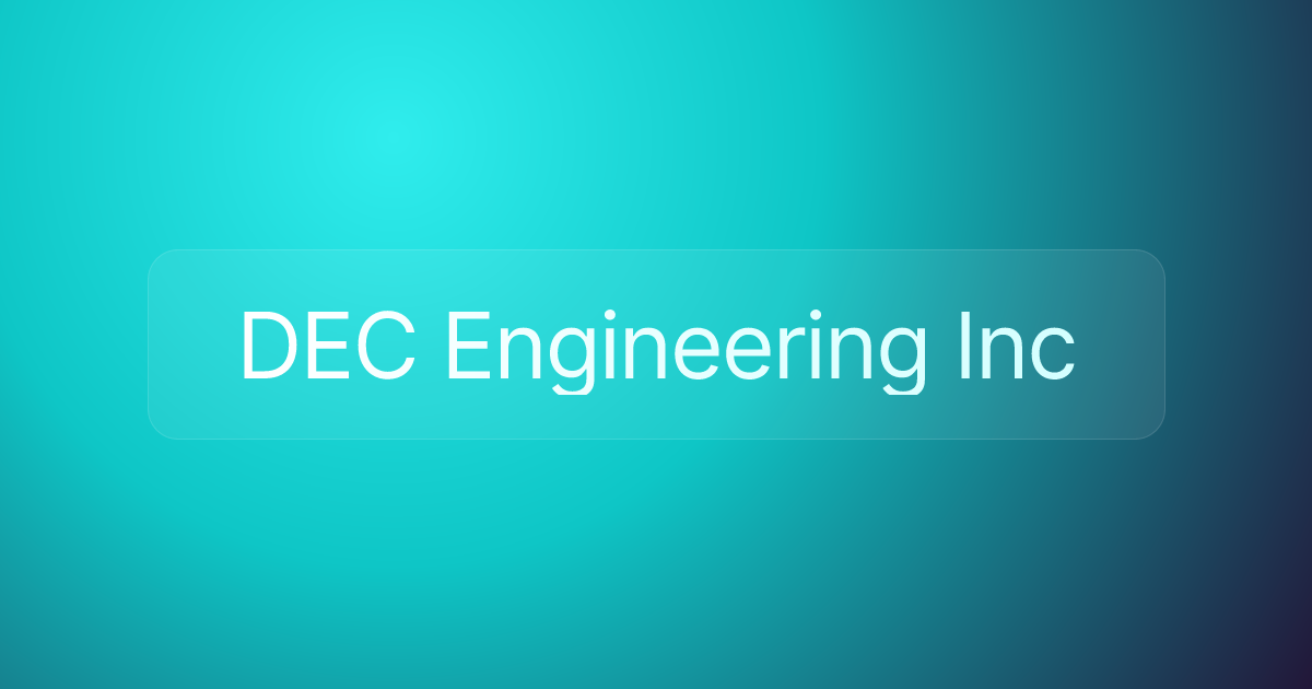 DEC Engineering Inc