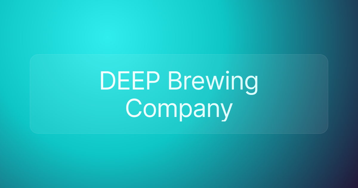 DEEP Brewing Company