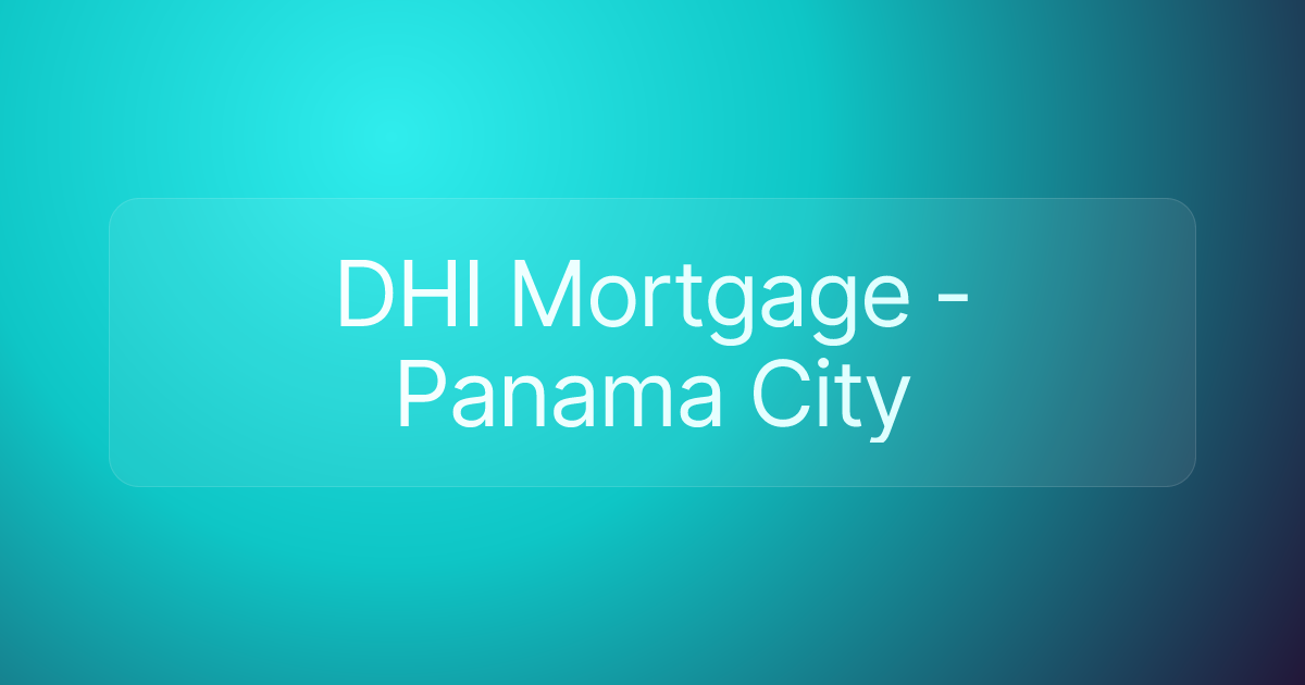 DHI Mortgage - Panama City