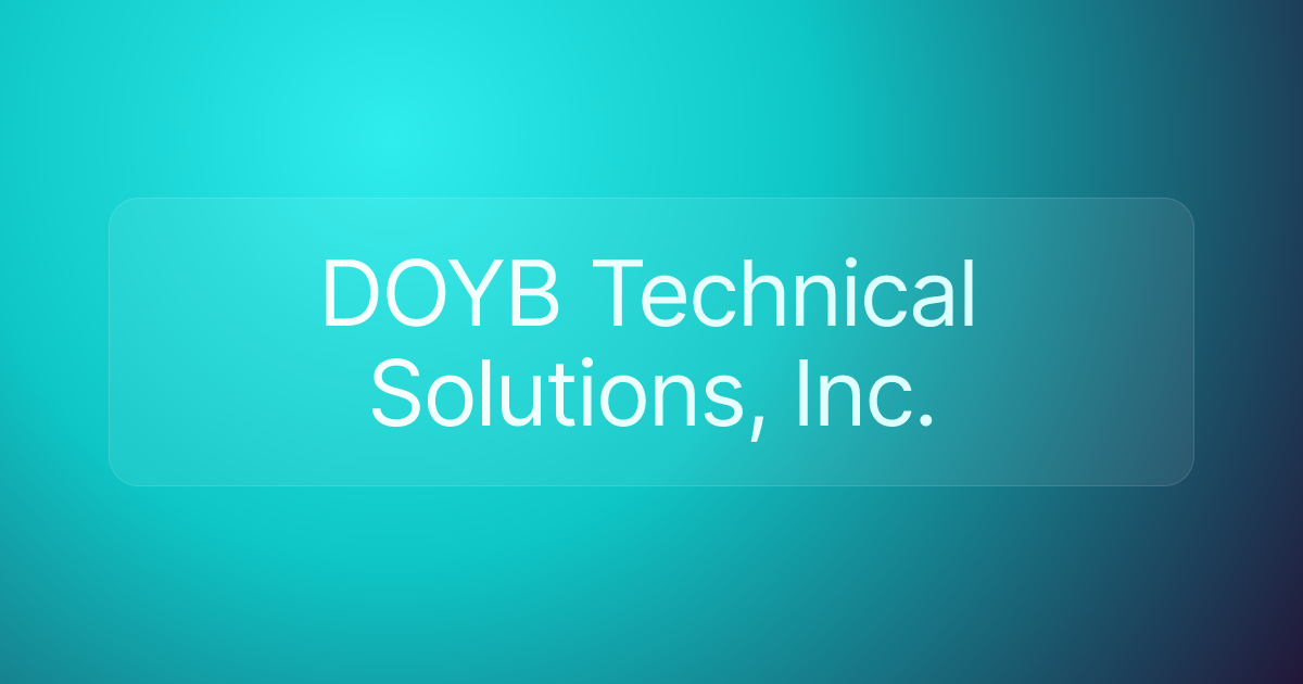 DOYB Technical Solutions, Inc.