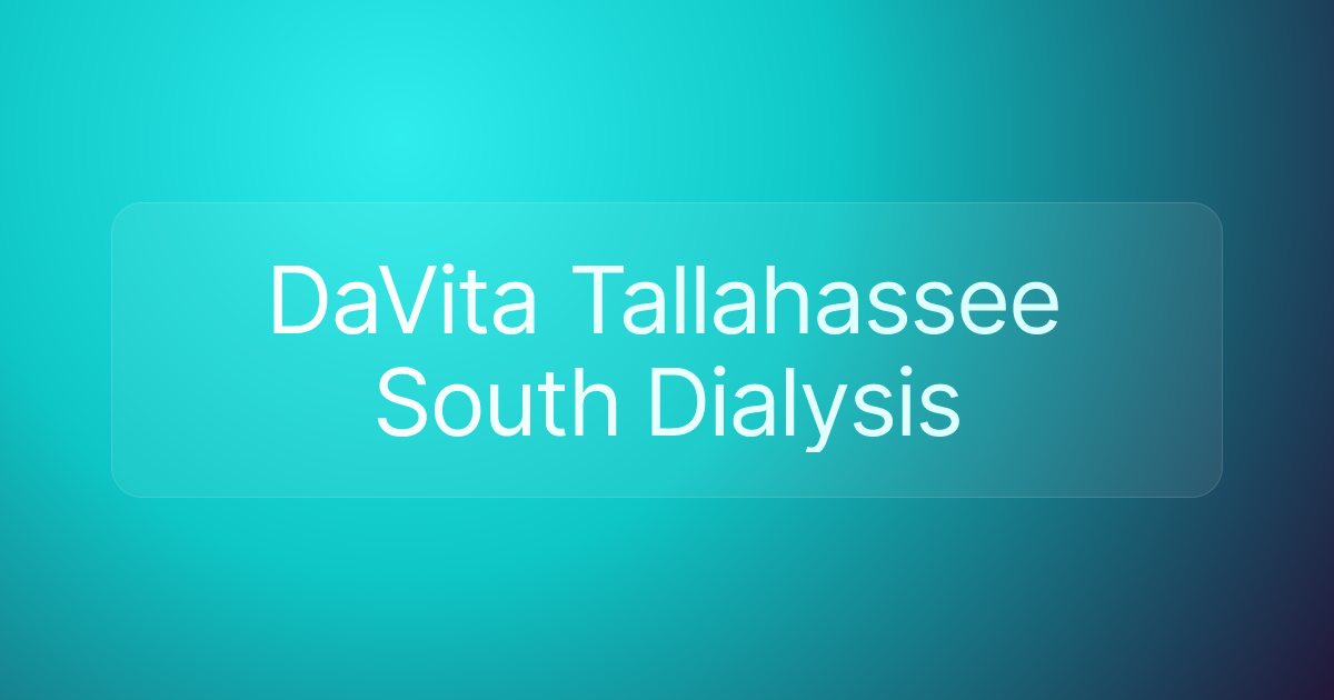 DaVita Tallahassee South Dialysis