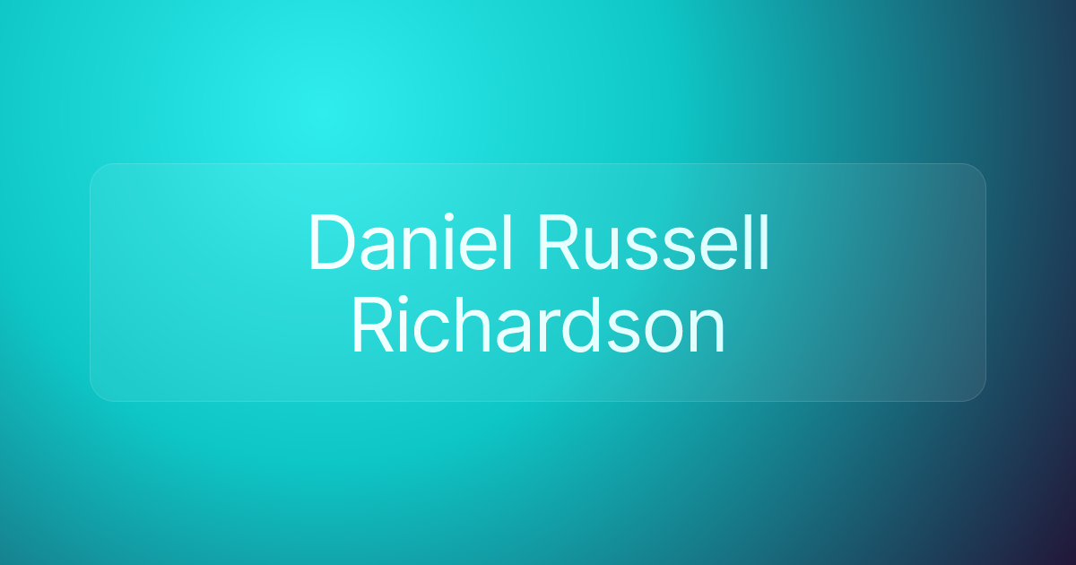 Daniel Russell Richardson