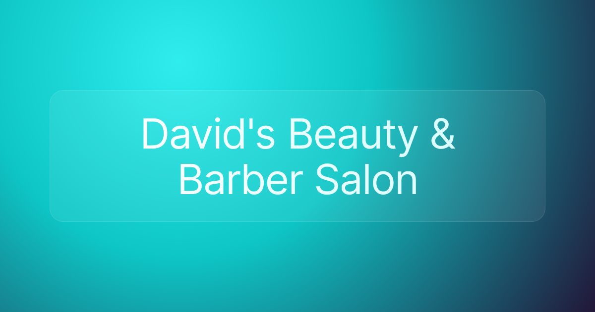 David's Beauty & Barber Salon