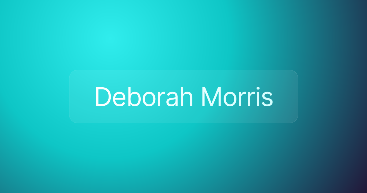 Deborah Morris