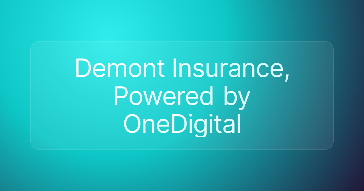 Demont Insurance, Powered by OneDigital