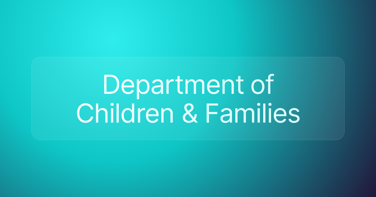 Department of Children & Families