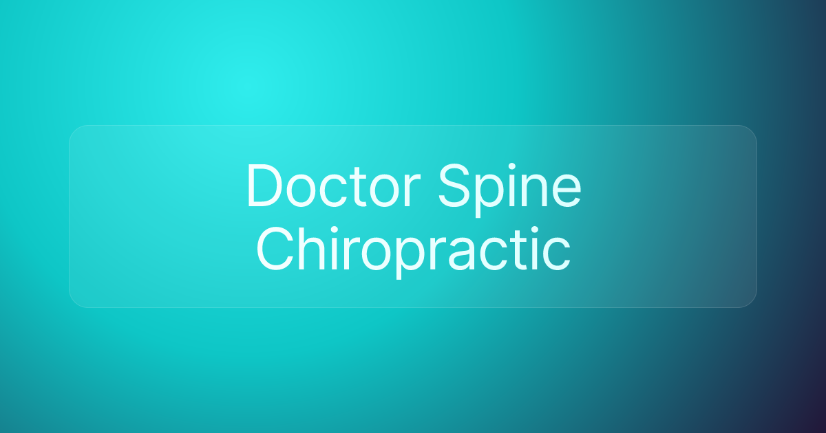 Doctor Spine Chiropractic