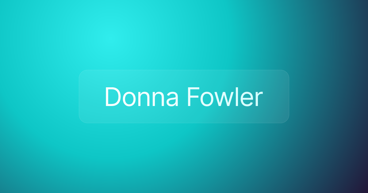 Donna Fowler