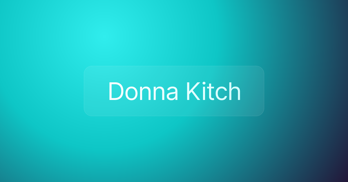 Donna Kitch