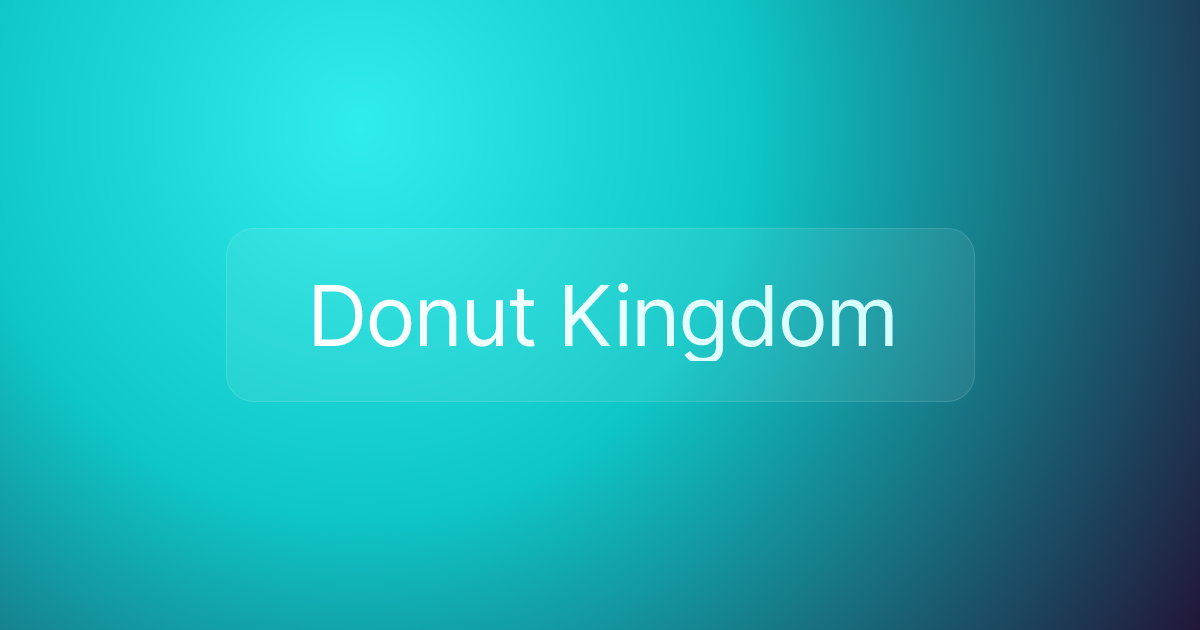 Donut Kingdom