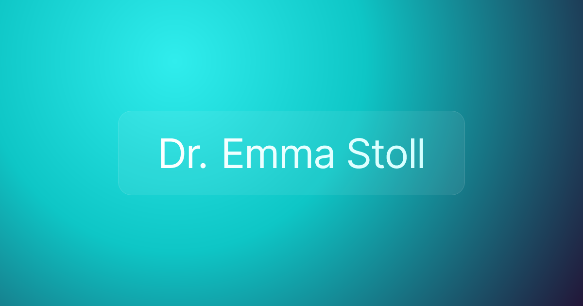 Dr. Emma Stoll