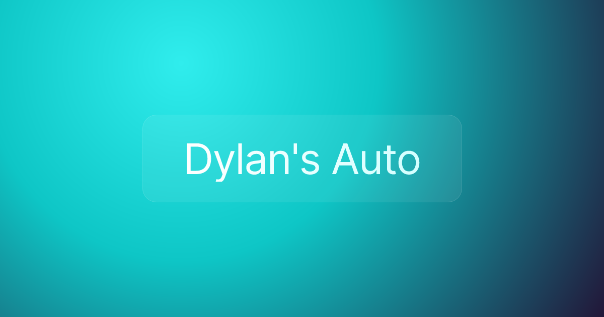 Dylan's Auto