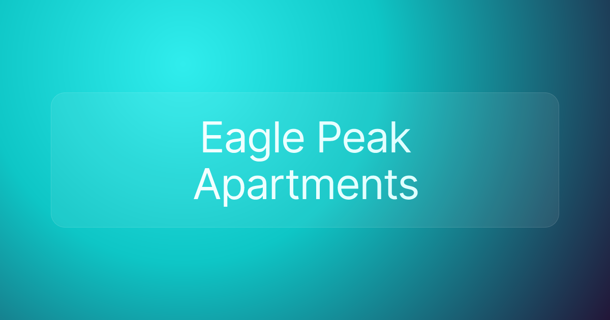 Eagle Peak Apartments