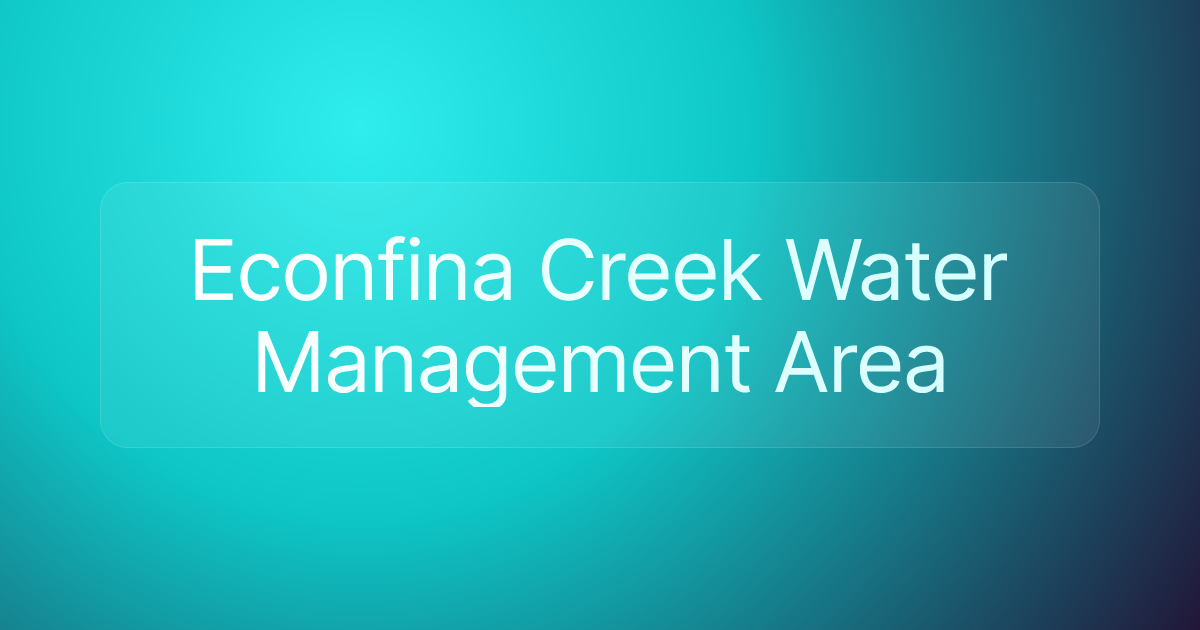 Econfina Creek Water Management Area
