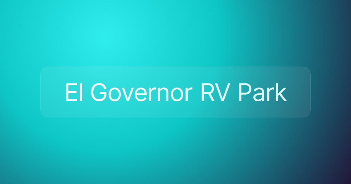 El Governor RV Park