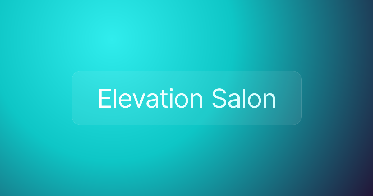 Elevation Salon