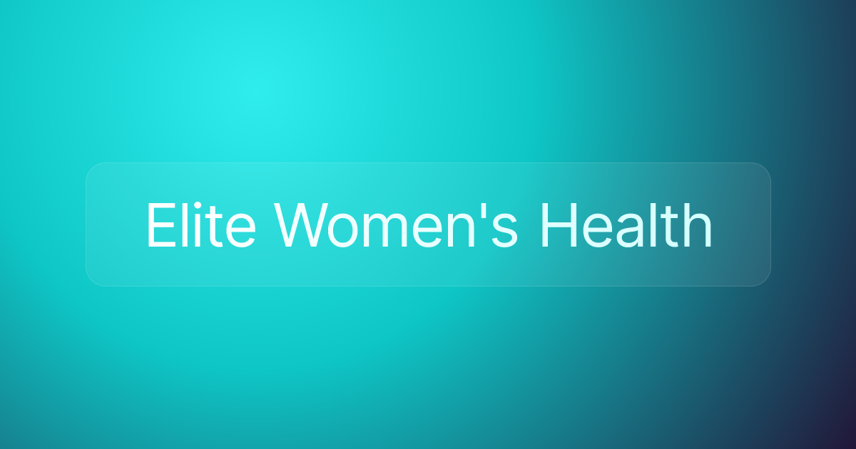Elite Women's Health