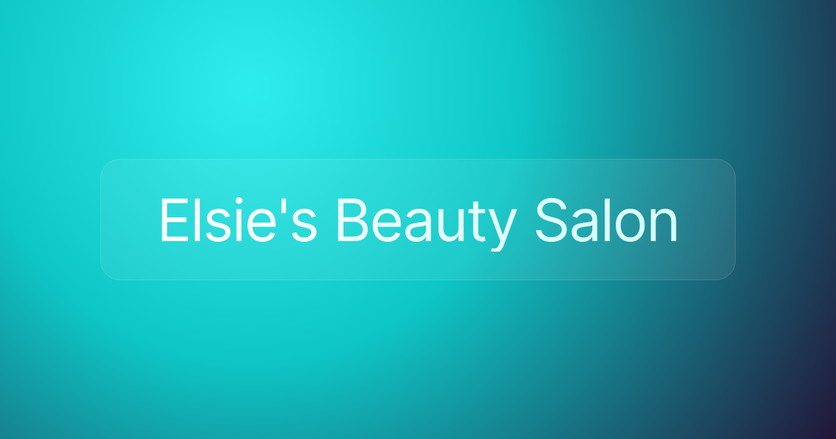 Elsie's Beauty Salon