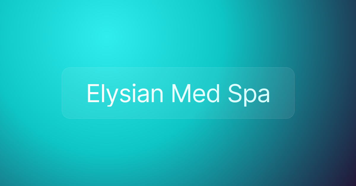 Elysian Med Spa