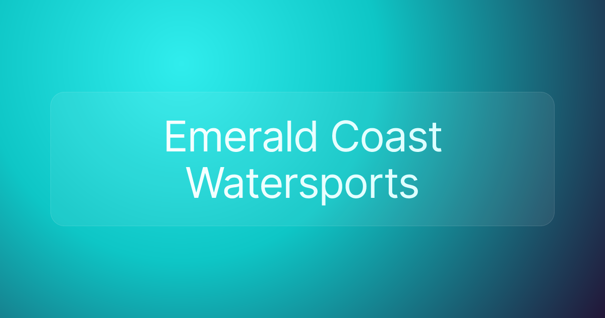 Emerald Coast Watersports