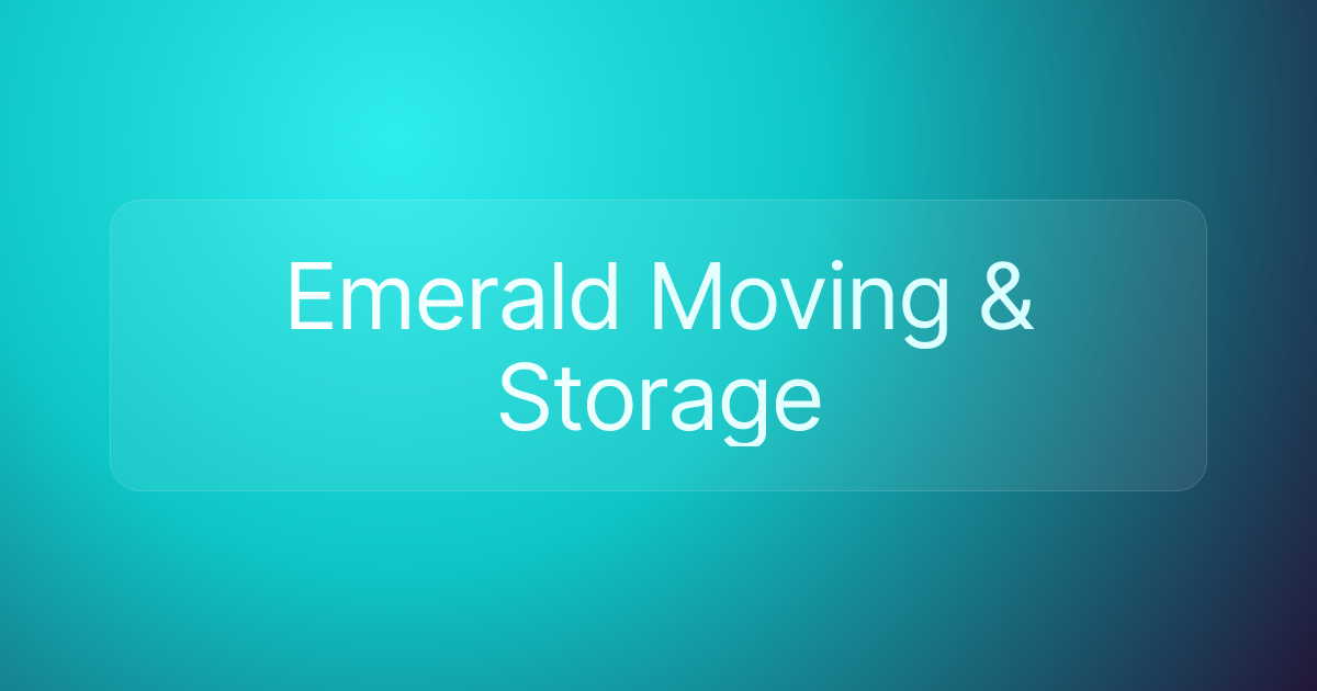 Emerald Moving & Storage