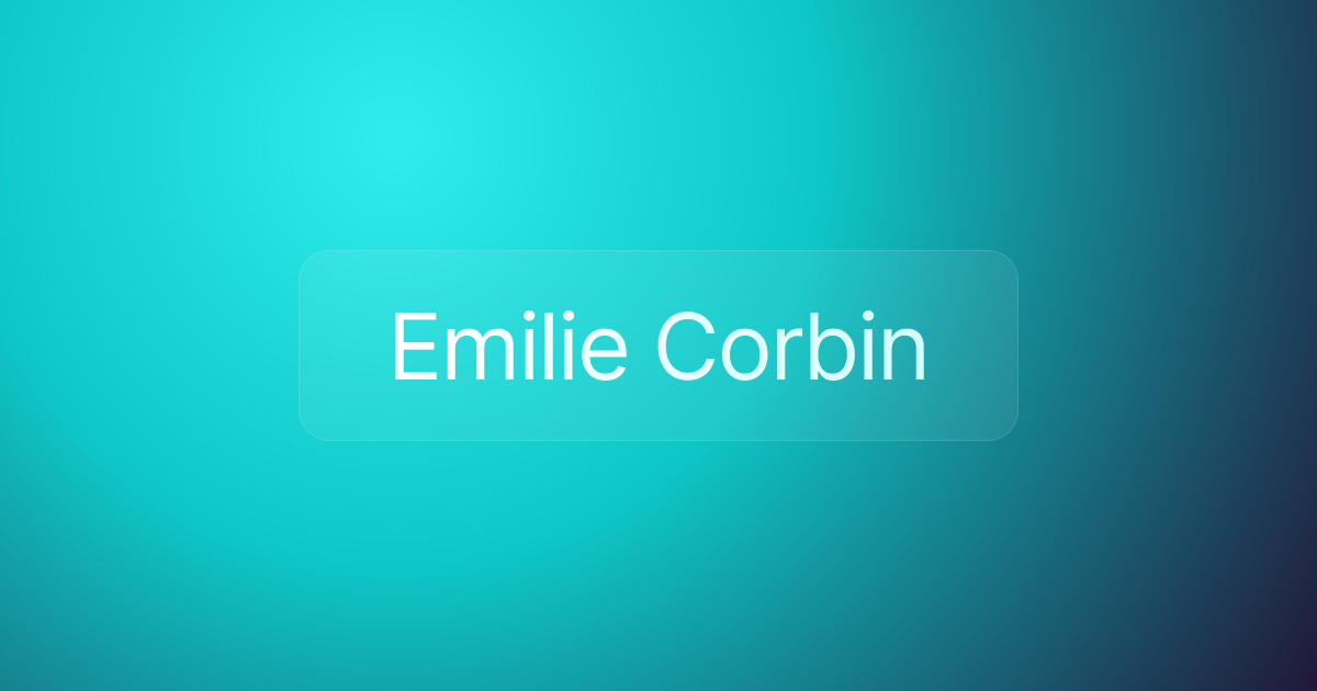 Emilie Corbin