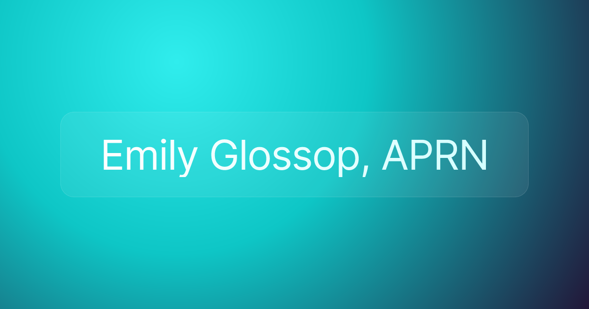 Emily Glossop, APRN