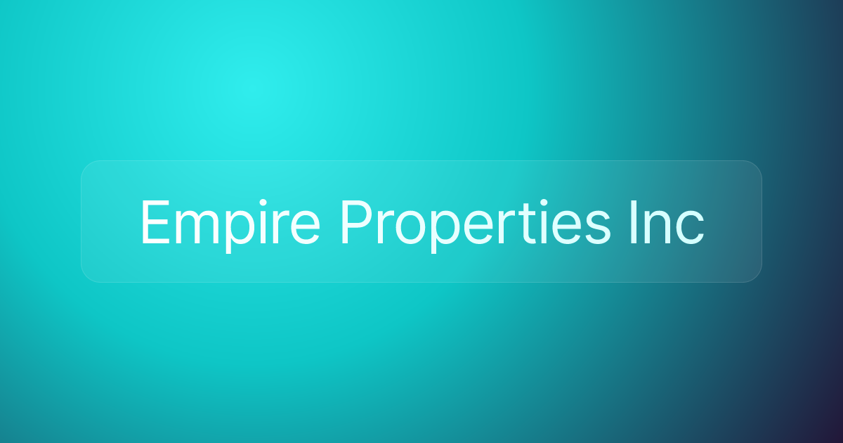 Empire Properties Inc