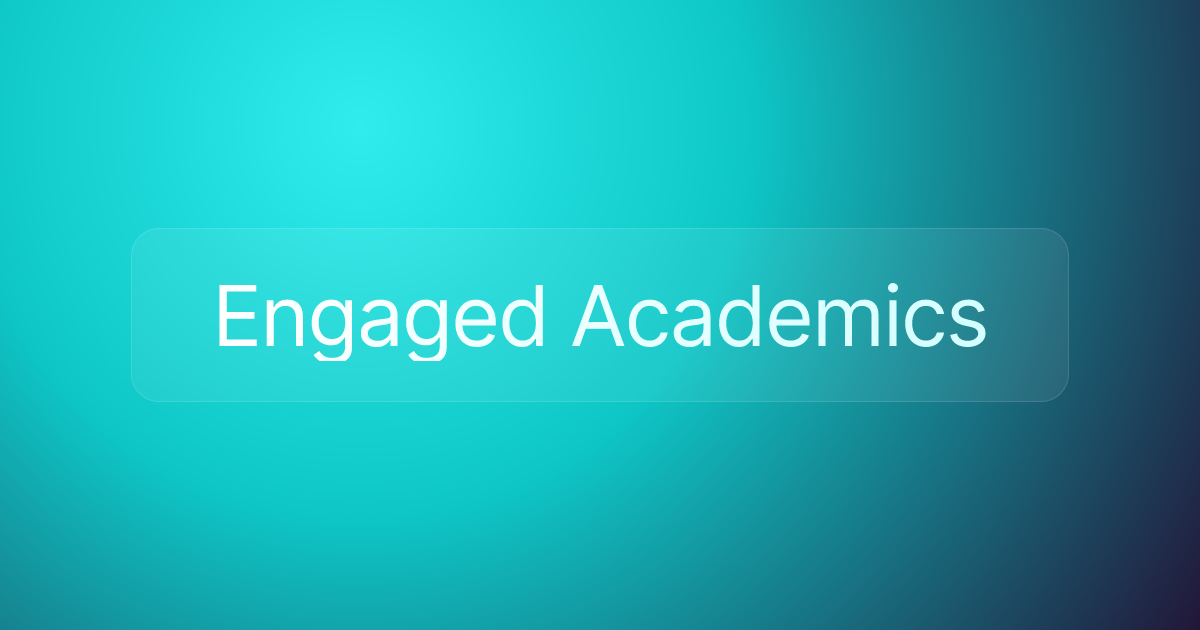 Engaged Academics