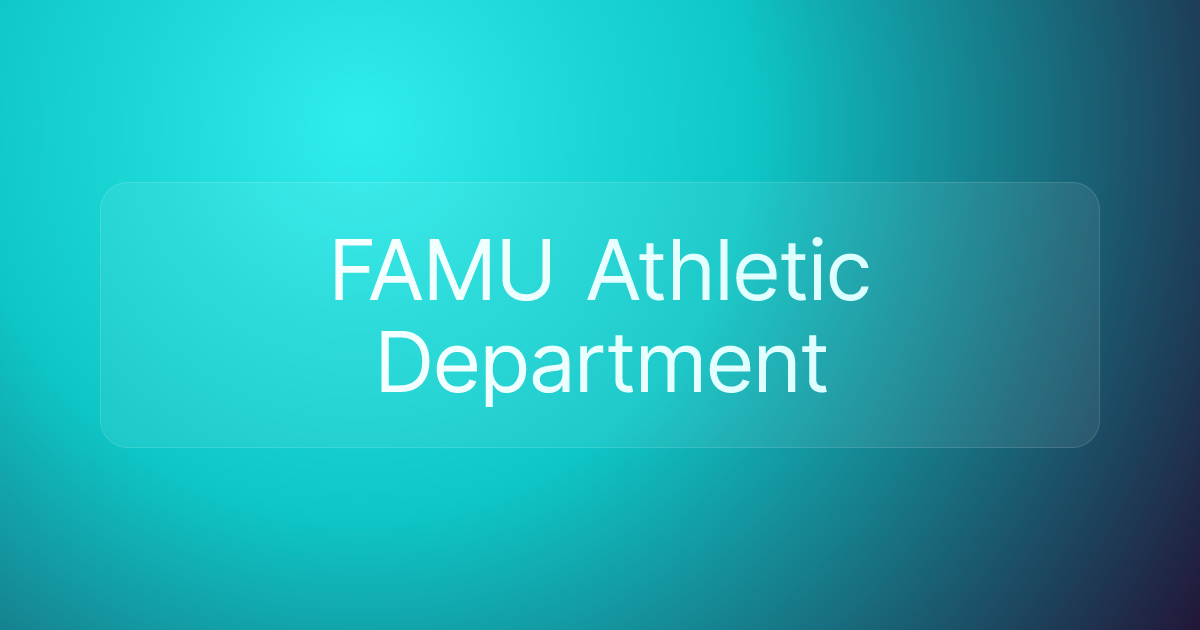 FAMU Athletic Department
