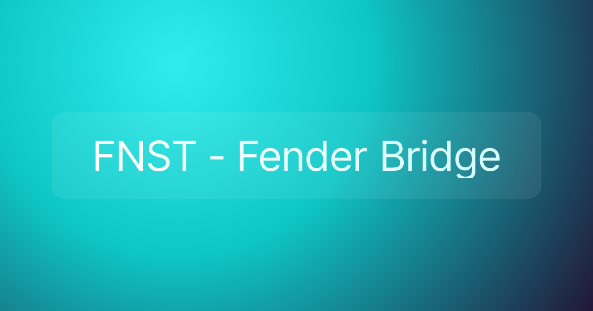 FNST - Fender Bridge