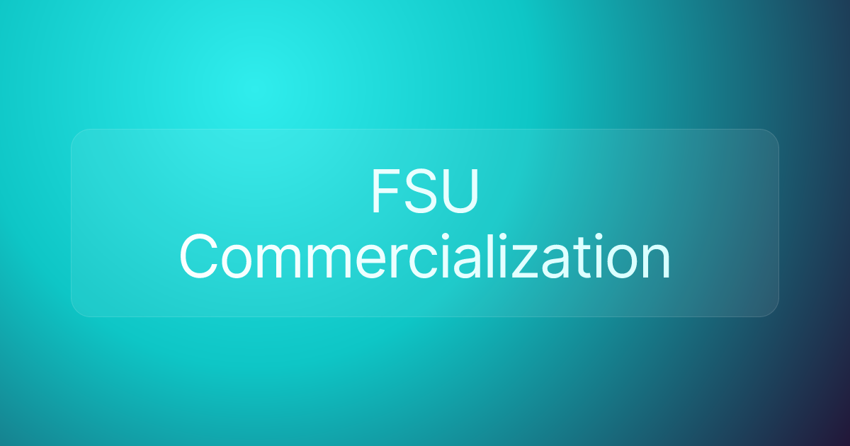 FSU Commercialization