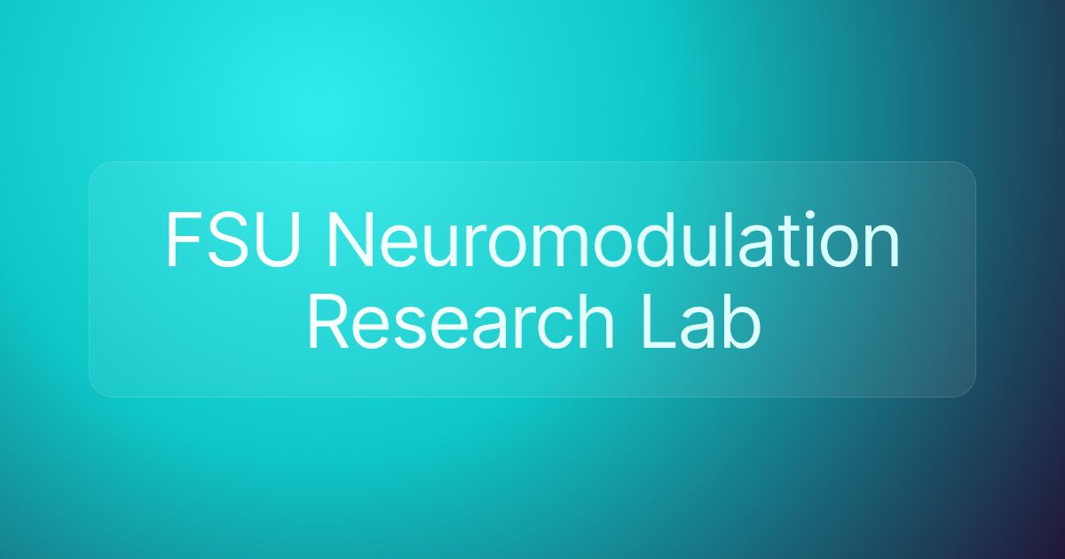 FSU Neuromodulation Research Lab