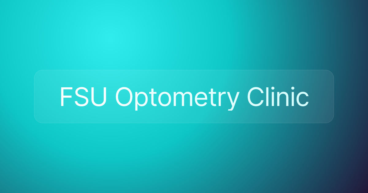 FSU Optometry Clinic